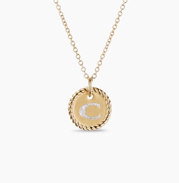 New Fashion David Yurman Letter Necklace 029