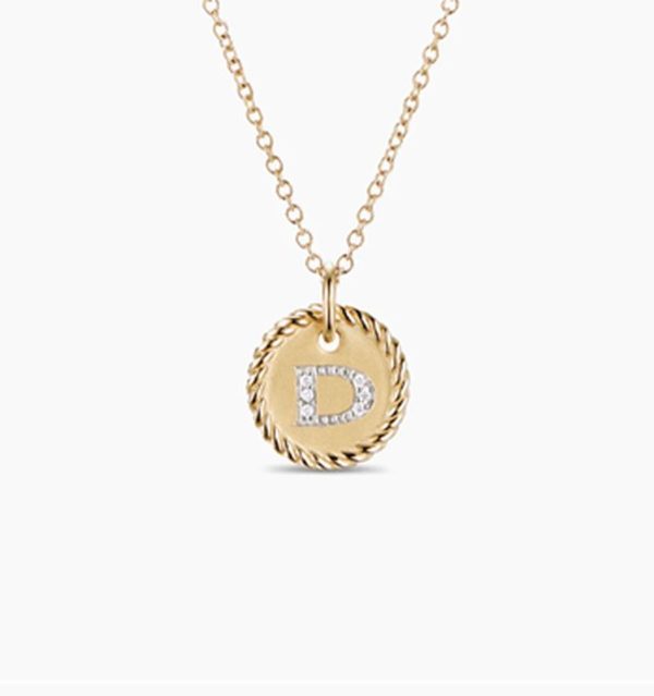 New Fashion David Yurman Letter Necklace 030