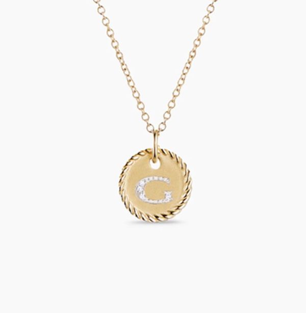 New Fashion David Yurman Letter Necklace 033