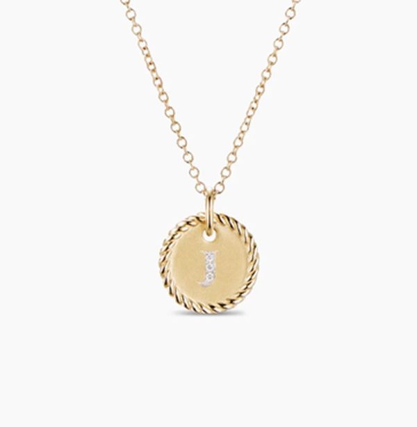 New Fashion David Yurman Letter Necklace 036