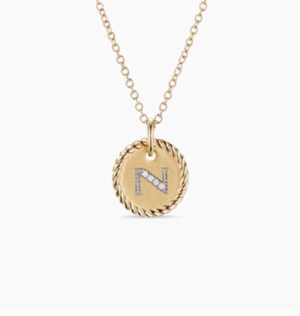 New Fashion David Yurman Letter Necklace 040