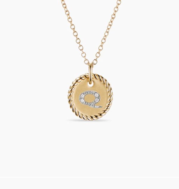New Fashion David Yurman Letter Necklace 043 New Fashion David Yurman Letter Necklace 043