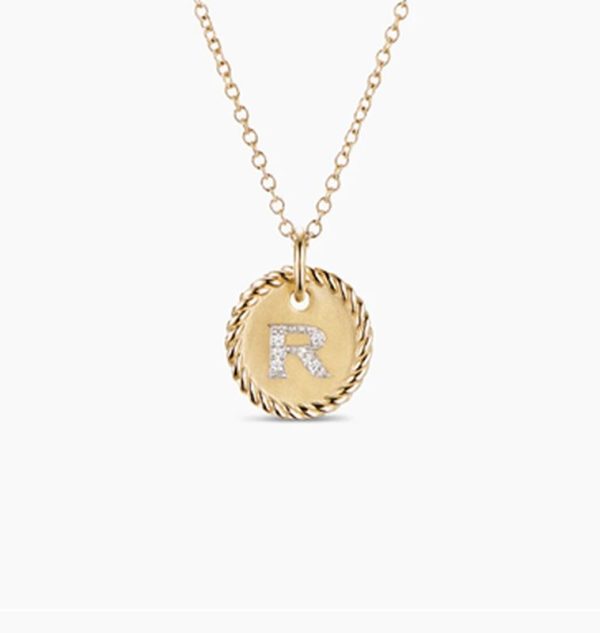 New Fashion David Yurman Letter Necklace 044