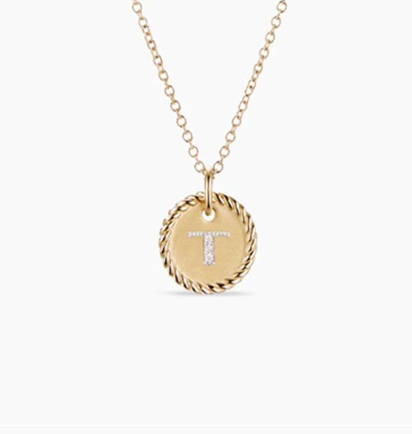 New Fashion David Yurman Letter Necklace 046