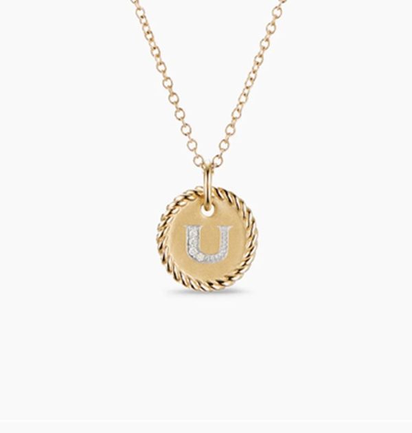 New Fashion David Yurman Letter Necklace 047