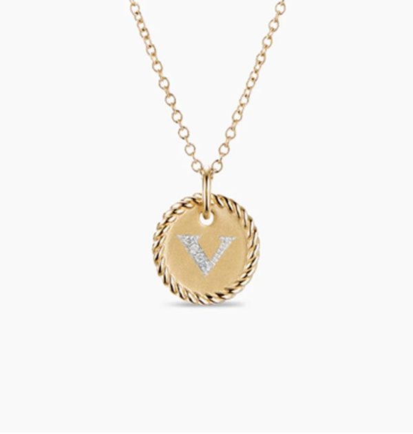 New Fashion David Yurman Letter Necklace 048