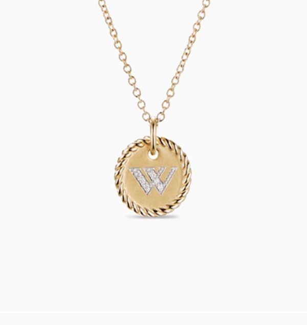 New Fashion David Yurman Letter Necklace 049