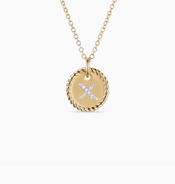 New Fashion David Yurman Letter Necklace 050