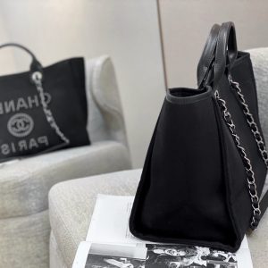 CN Large Deauville Pearl Tote Bag Black For Women A66941 QA
