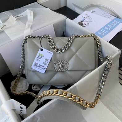 CN 19 Handbag 26cm Grey For Women AS1160 QA
