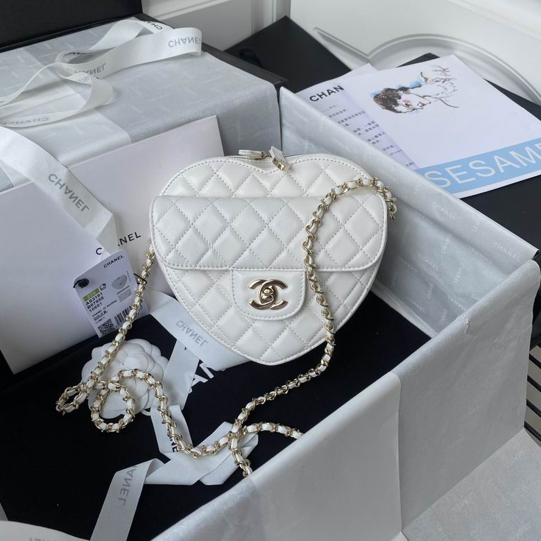 CN Mini Heart Bag White For Women AS3191 B07958 10601 QA