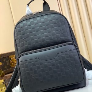 LV Campus Backpack Damier Infini Onyx Silver For Men N40306 PA