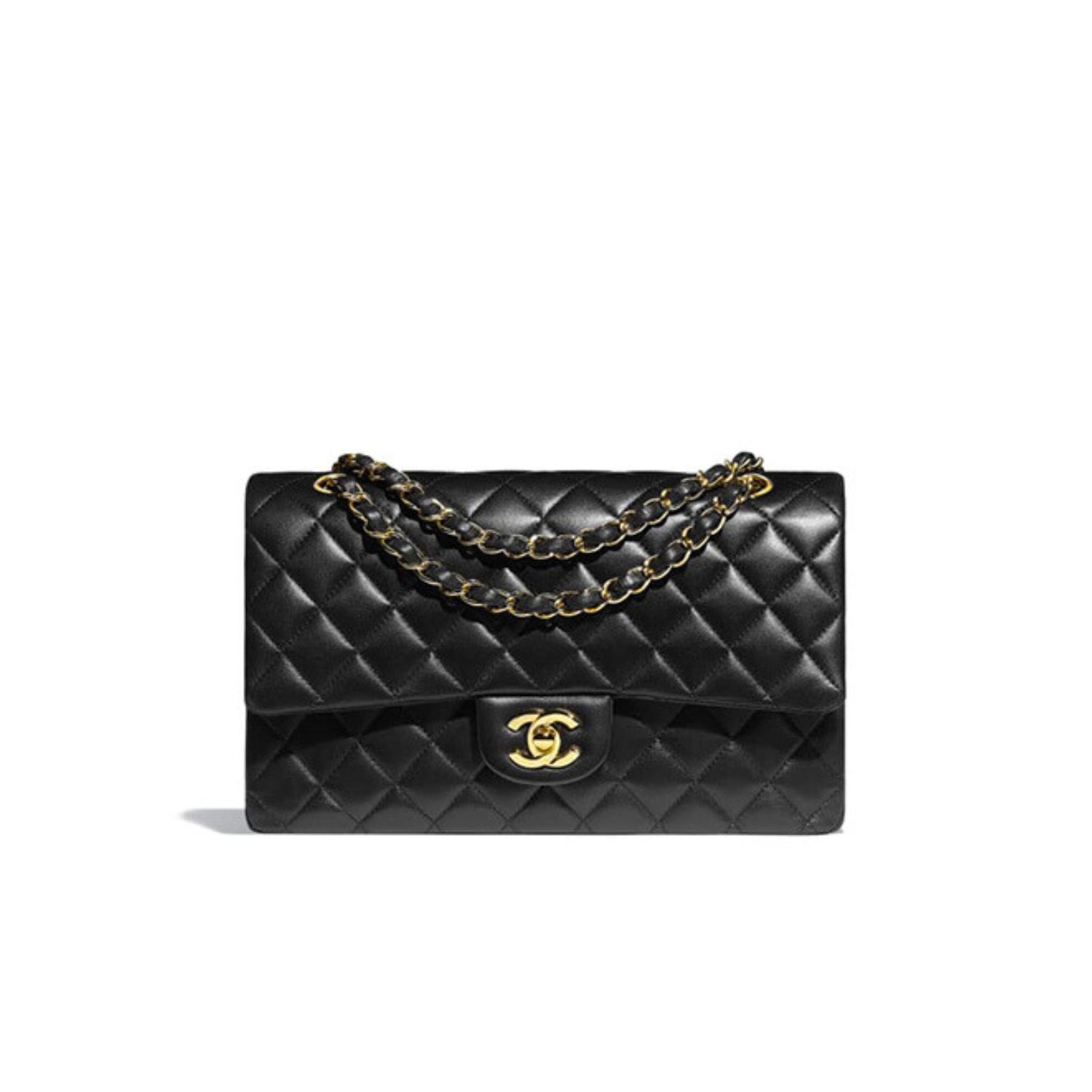 CN Classic Handbag Gold Toned Hardware Black For Women A01112 QA CN Classic Handbag Gold Toned Hardware Black For Women A01112 QA
