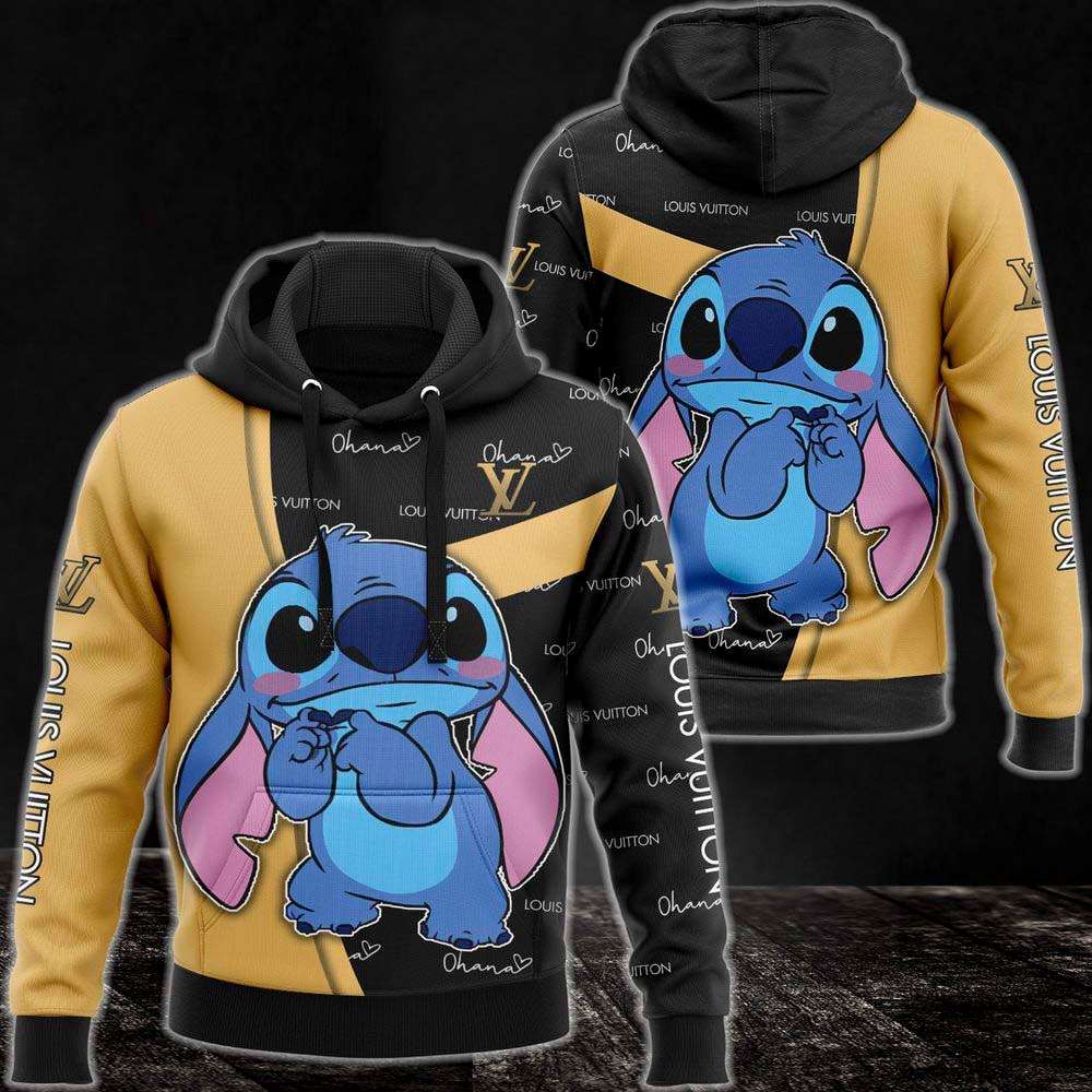 Louis Vuitton Luxury Brand 3D Hoodie Pants Pod Design 016