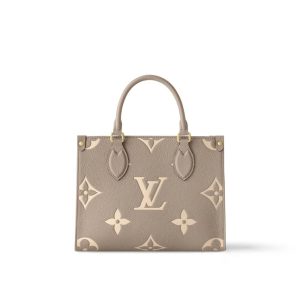 LV OnTheGo PM Bag Bicolor Light-Brown PA LV OnTheGo PM Bag Bicolor Light-Brown PA