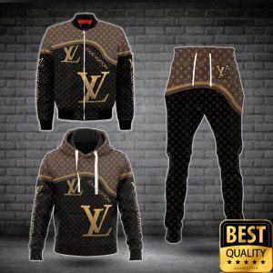 Luxury Louis Vuitton Light Brown And Black Smalls Logos 3D Shirt And Pants 168 Luxury Louis Vuitton Light Brown And Black Smalls Logos 3D Shirt And Pants 168