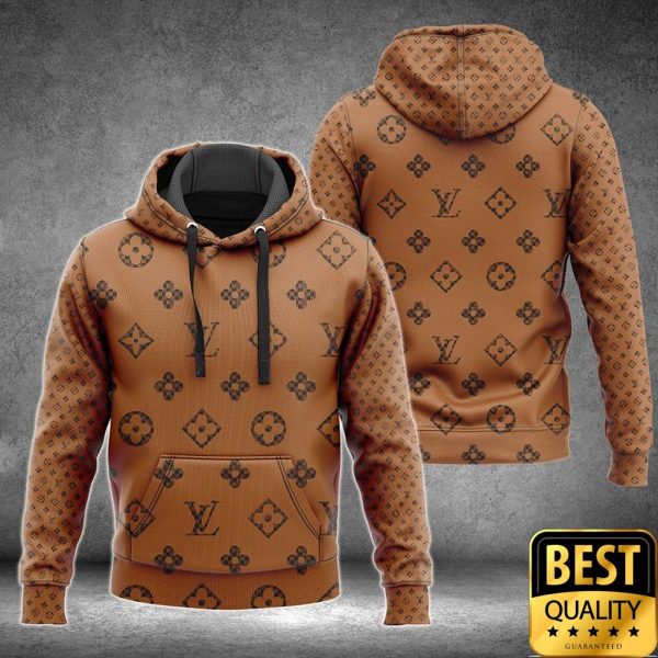 Luxury Louis Vuitton Wood Color With Monogram Canvas Pattern 3D Shirt And Pants 180 Luxury Louis Vuitton Wood Color With Monogram Canvas Pattern 3D Shirt And Pants 180