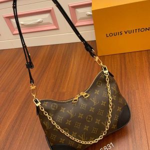 LV Boulogne Monogram Canvas Black For Women M45831 PA
