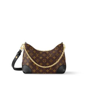 LV Boulogne Monogram Canvas Black For Women M45831 PA LV Boulogne Monogram Canvas Black For Women M45831 PA