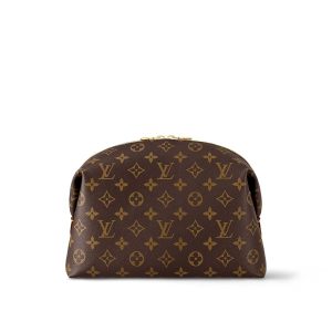 LV Cosmetic Pouch GM Monogram Canvas for Women M46458 PA LV Cosmetic Pouch GM Monogram Canvas for Women M46458 PA