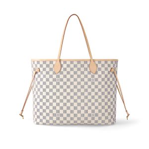 LV Neverfull GM Tote Bag Damier Azur Canvas Beige For Women N41360 PA LV Neverfull GM Tote Bag Damier Azur Canvas Beige For Women N41360 PA