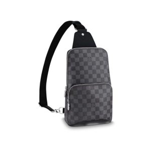 LV Avenue Sling Bag Damier Graphite Canvas For Men N41719 PA LV Avenue Sling Bag Damier Graphite Canvas For Men N41719 PA