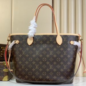 LV Neverfull MM Monogram Canvas Red For Women M46987 PA