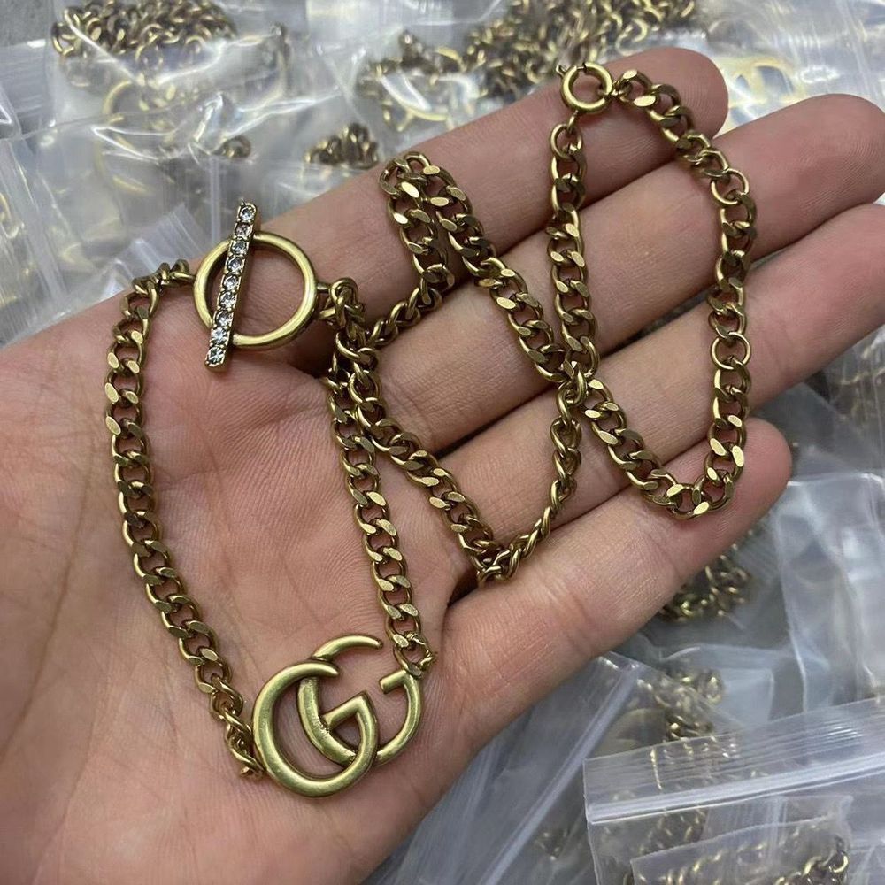 New Arrival Gucci Gold Necklace Women 007 New Arrival Gucci Gold Necklace Women 007