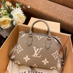 LV OnTheGo PM Bag Bicolor Light-Brown PA
