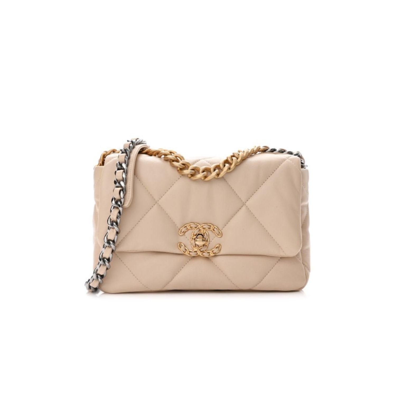 CN 19 Flap Bag Beige For Women QA