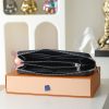 LV Zippy Wallet Monogram Shadow Navy Blue 28777 QA