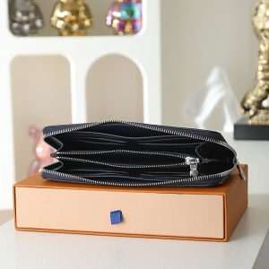 LV Zippy Wallet Monogram Shadow Navy Blue 28777 QA