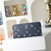 LV Zippy Wallet Monogram Shadow Navy Blue 28777 QA