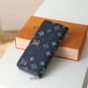 LV Zippy Wallet Monogram Shadow Navy Blue 28777 QA