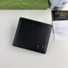 GG Black Leather Bi-Fold Wallet 365464-1 QA GG Black Leather Bi-Fold Wallet 365464-1 QA