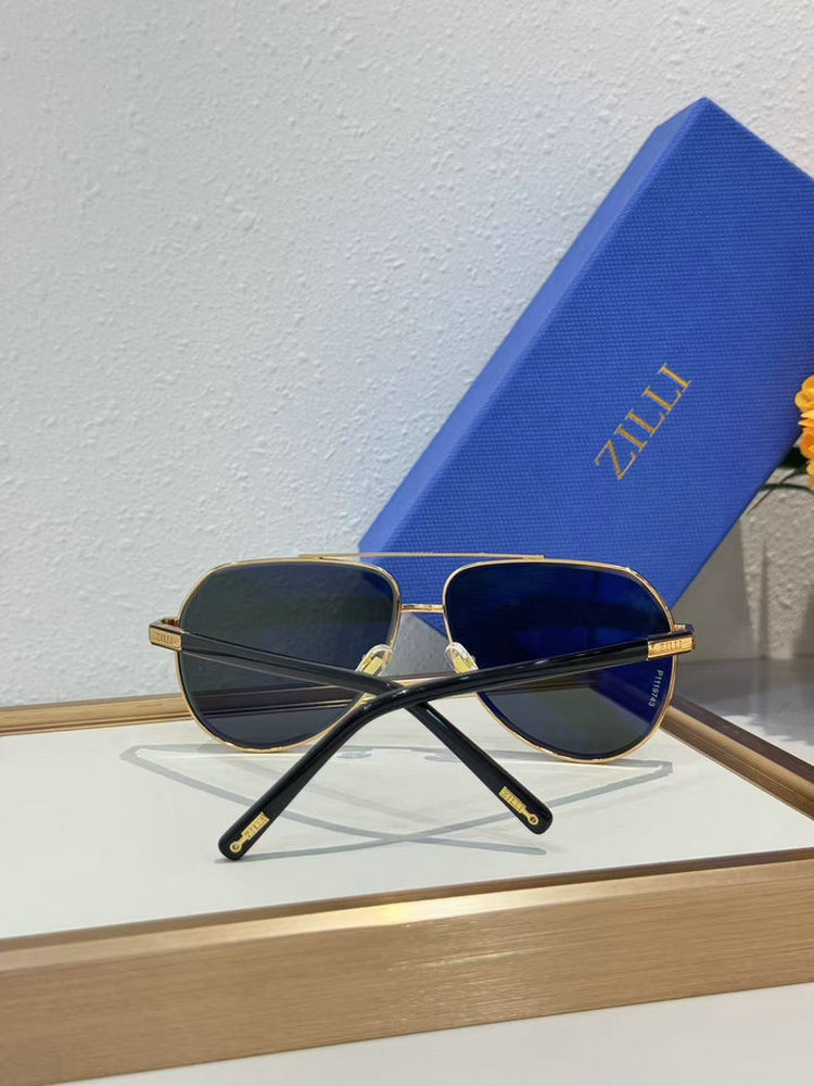 Zilli Luxury Metal Aviator Sunglasses 605160000