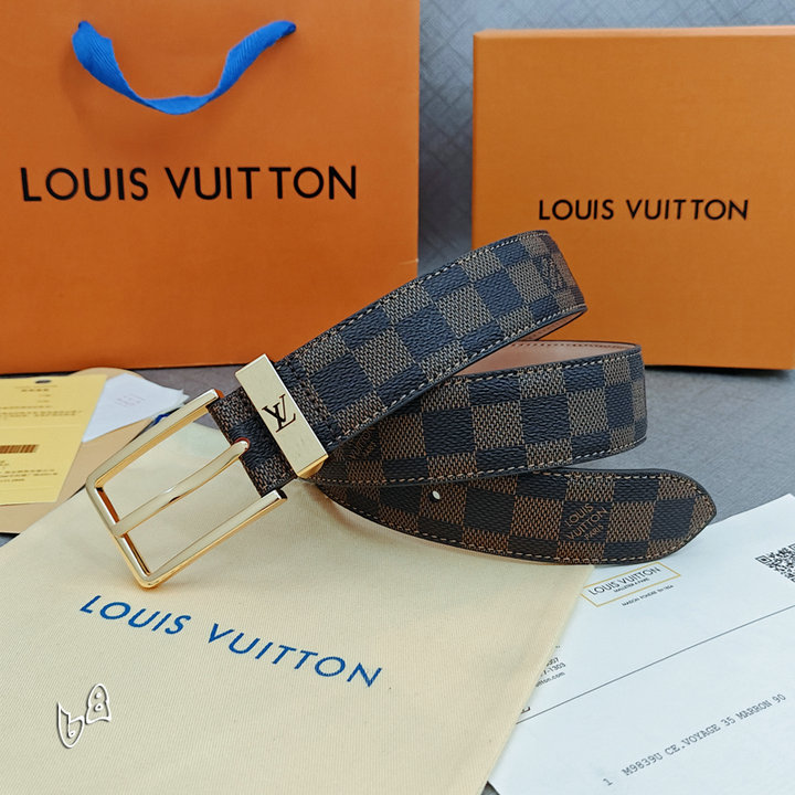 LV Logo Belt 605260140 LV Logo Belt 605260140