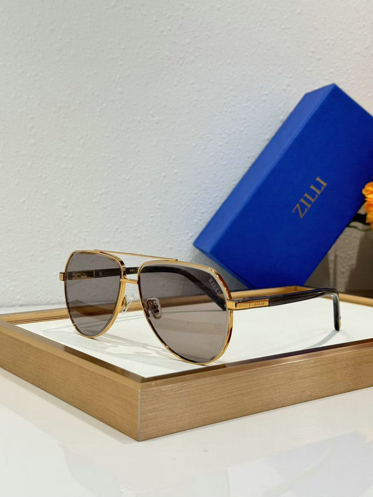 Zilli Luxury Metal Aviator Sunglasses 605160000