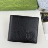 GG Black Leather Bi-Fold Wallet 365464-1 QA GG Black Leather Bi-Fold Wallet 365464-1 QA