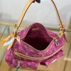 LV Baggy Monogram Denim Fuchsia Bag