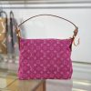LV Baggy Monogram Denim Fuchsia Bag