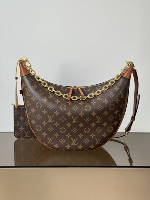 LV Loop Hobo Monogram Reverse Canvas Bag LV Loop Hobo Monogram Reverse Canvas Bag