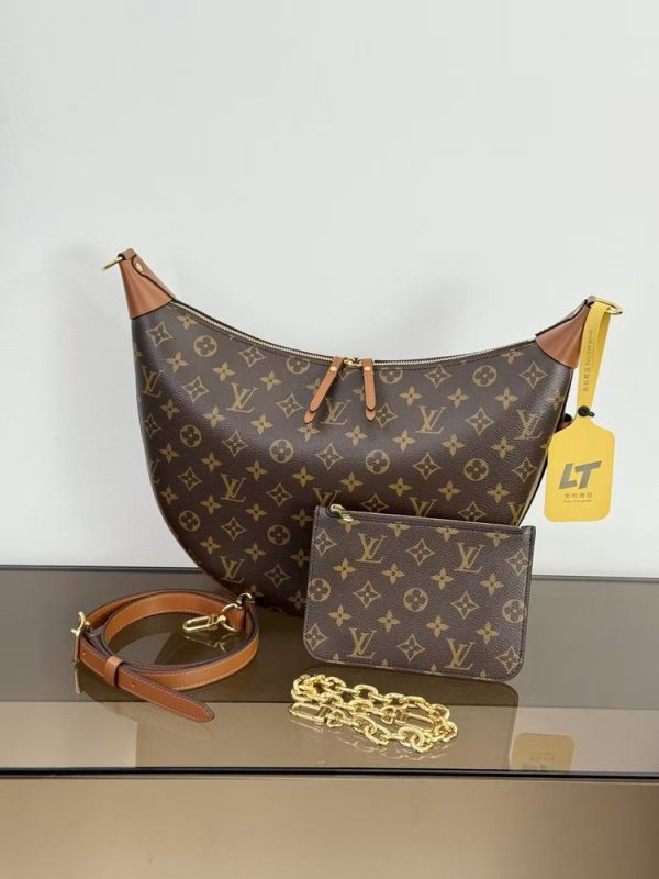 LV Loop Hobo Monogram Reverse Canvas Bag LV Loop Hobo Monogram Reverse Canvas Bag