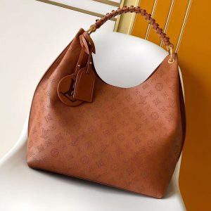 LV Carmel Mahina Leather Hobo Bag LV Carmel Mahina Leather Hobo Bag