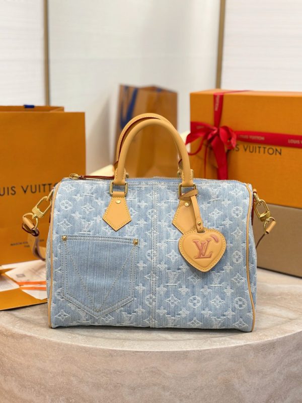 LV Speedy Soft Monogram Denim Bag BC