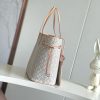 LV Neverfull MM Tote Bag in Light Grey Monogram KK04550