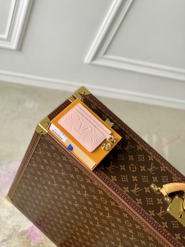 LV Empreinte Monogram LV Charms Card Holder Pink Opale M82132V58