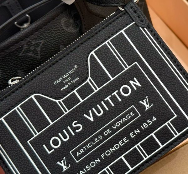 LV Neverfull Bandoulière Inside Out BB Monogram Eclipse LV267302 QA