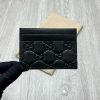 GG Emblem Card Case in Clack GG Leather KK0750
