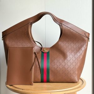 GG Giglio Large Tote Bag in GG Leather 853917 BC